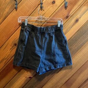 Madewell, black acid wash, XS Shorts.